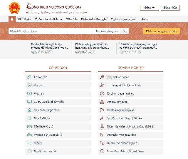 Hôm nay (912), khai trương Cổng Dịch vụ công quốc gia