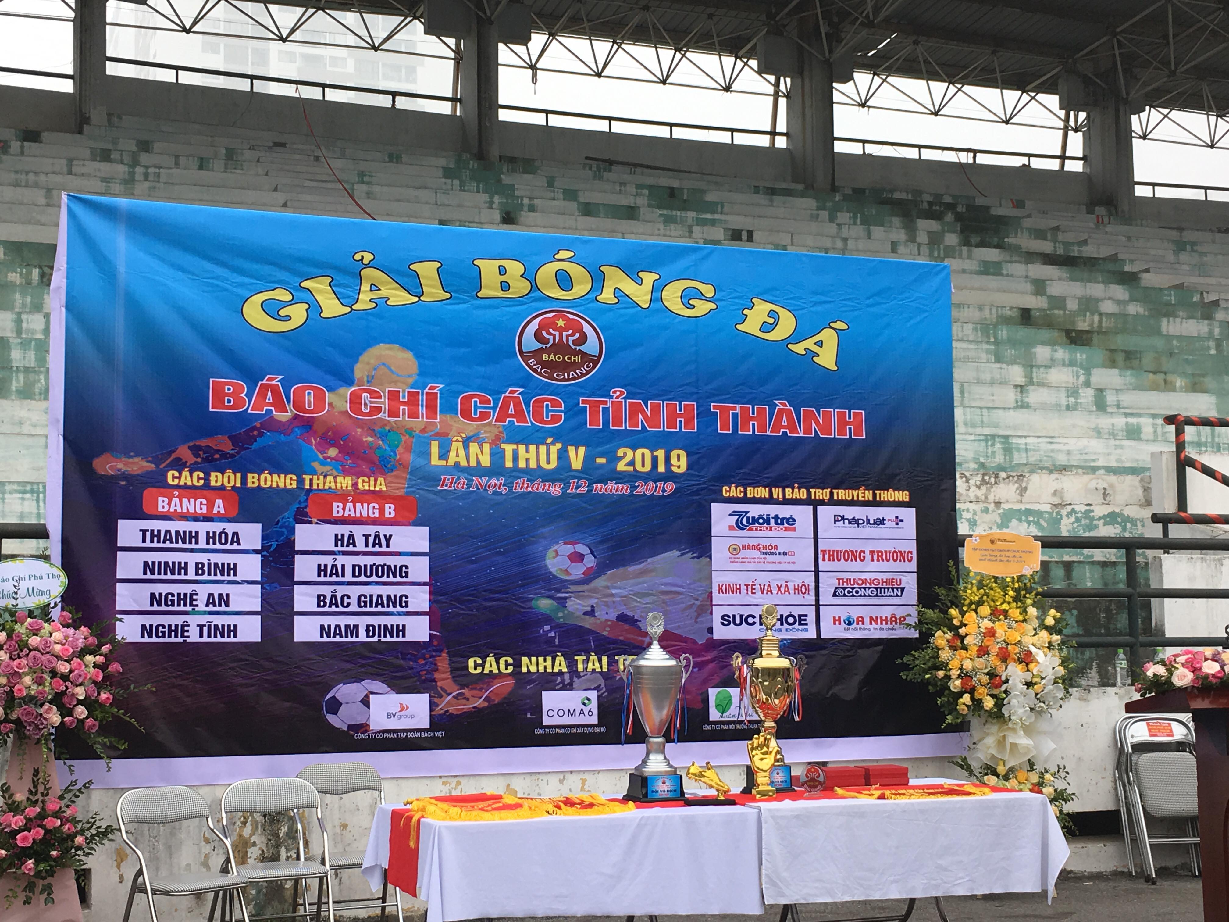 Khai mạc Giải bóng đá Báo chí các tỉnh thành lần thứ V – 2019