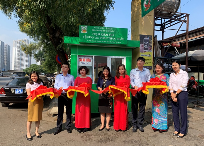 BQL chợ Quận Cầu Giấy nâng cao công tác đảm bảo vệ sinh ATTP dịp tết nguyên đán 2020