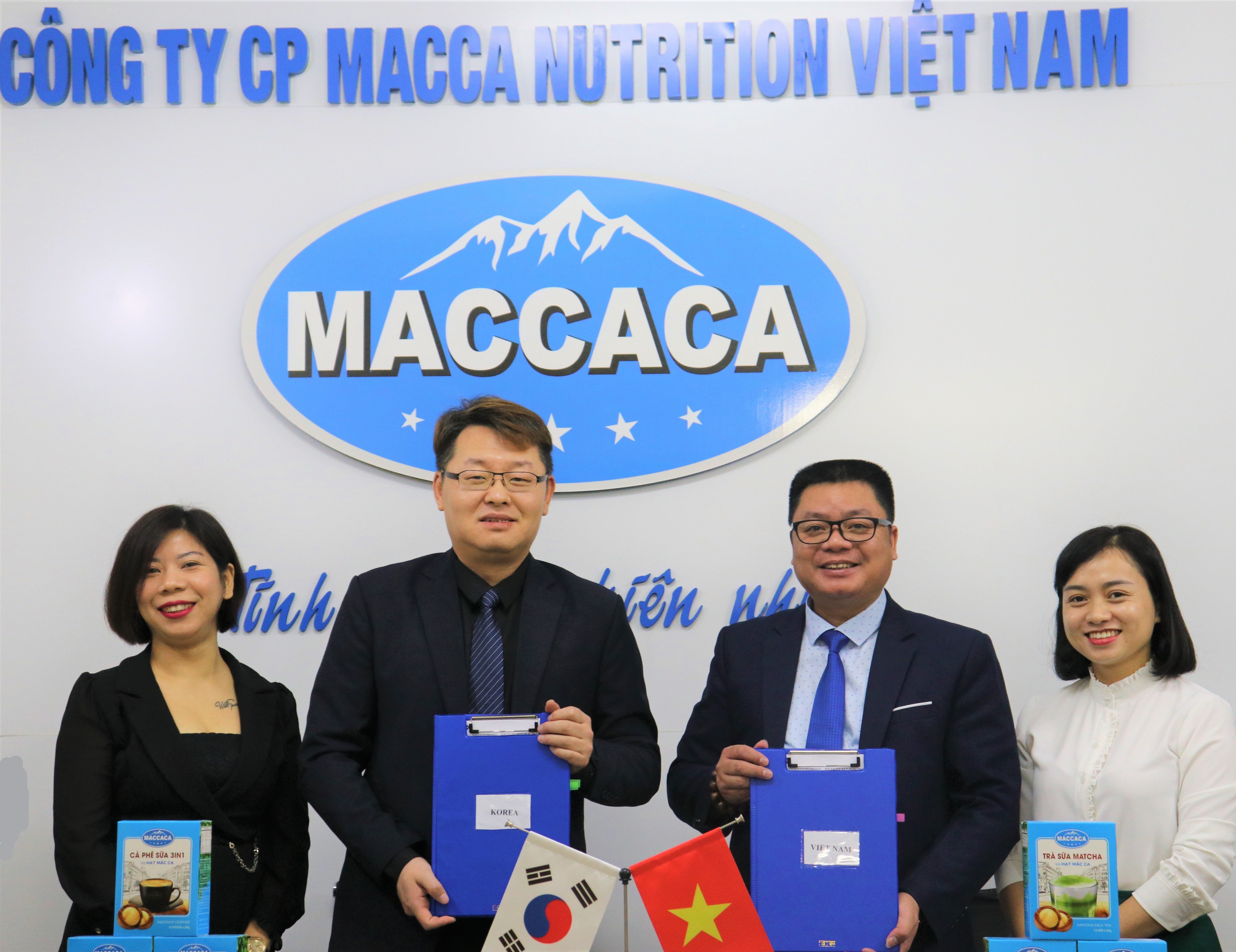 Macca Nutrition Việt Nam kí hợp đồng xuất khẩu sang thị trường Hàn Quốc