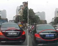 Cục CSGT chỉ đạo xác minh xe Mercedes tự đổi biển trắng thành biển xanh 