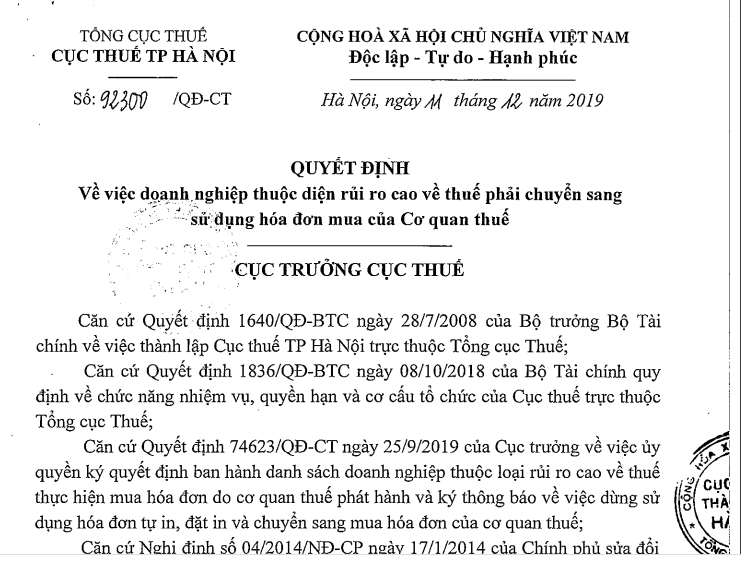 Hà Nội Gần 140 doanh nghiệp thuộc loại rủi ro cao về thuế
