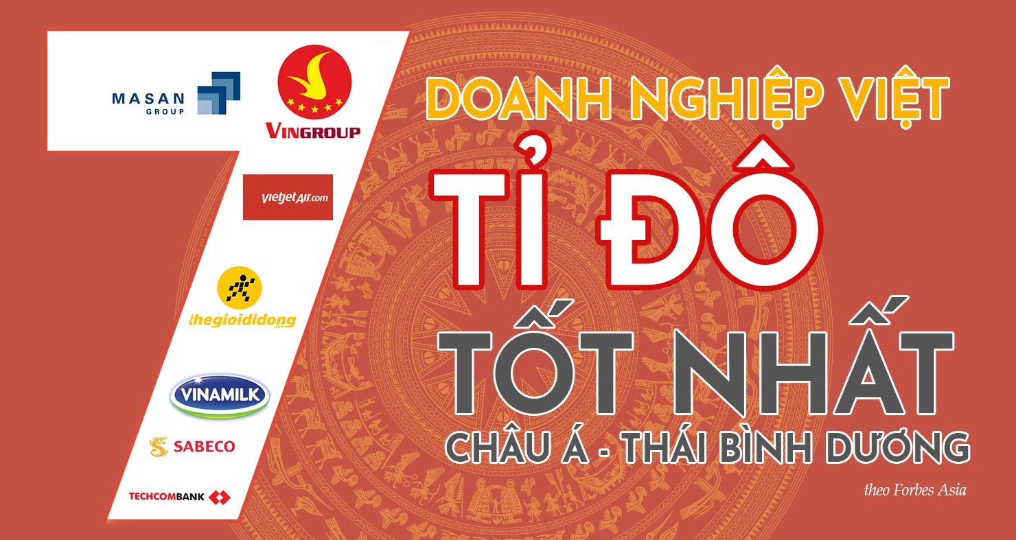 7 doanh nghiệp Việt lọt top 200 doanh nghiệp tốt nhất châu Á  