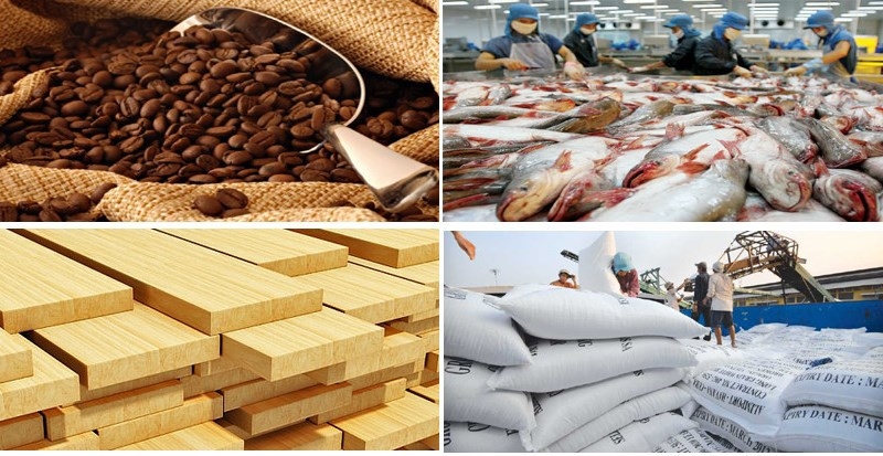 Tháng 12020 Xuất khẩu nông, lâm, thủy sản đồng loạt giảm mạnh