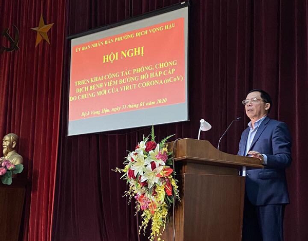 Dịch Vọng Hậu – Cầu Giấy Chỉ đạo quyết liệt trong chống dịch nCoV