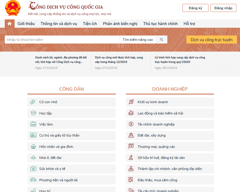 Miễn, giảm phí thanh toán online với các giao dịch trên cổng Dịch vụ công quốc gia