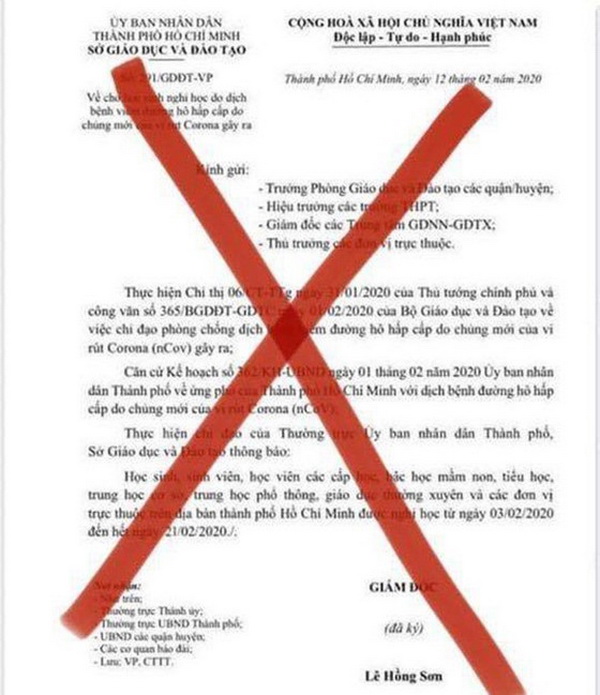 TP. HCM Xử lý nghiêm việc giả mạo văn bản trên mạng xã hội