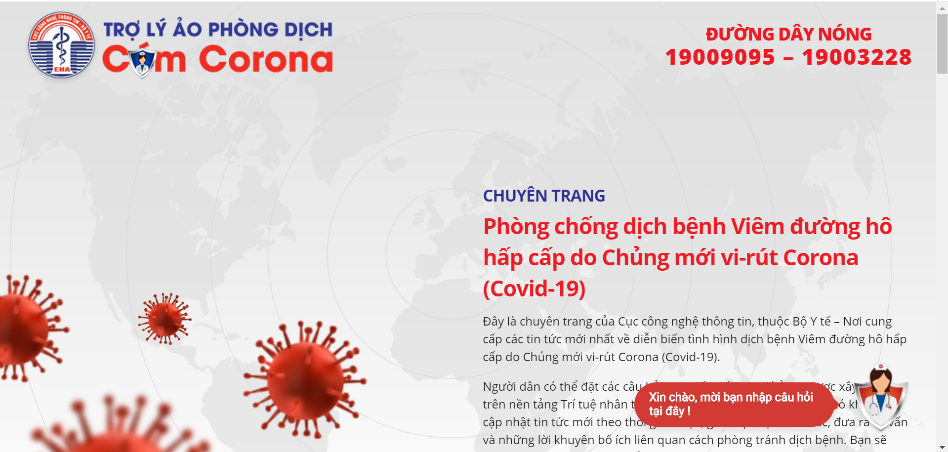 Ra mắt ứng dụng chatbot hỏi-đáp về dịch bệnh COVID-19