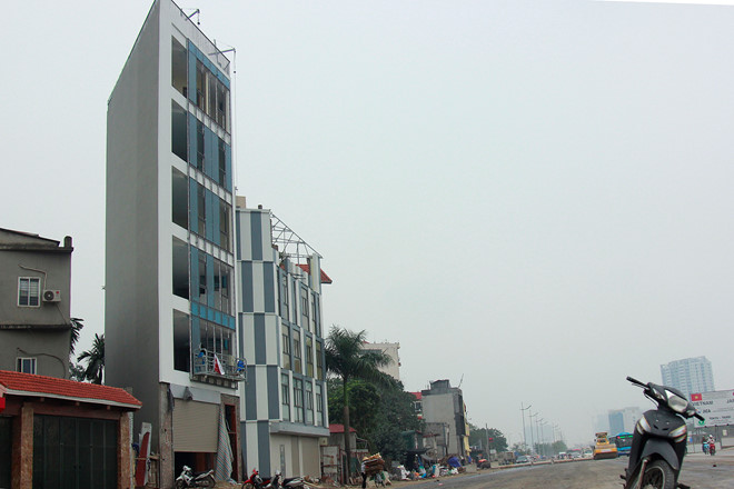 Hà Nội yêu cầu xử lý dứt điểm nhà siêu mỏng trên tuyến đường Vành đai 3