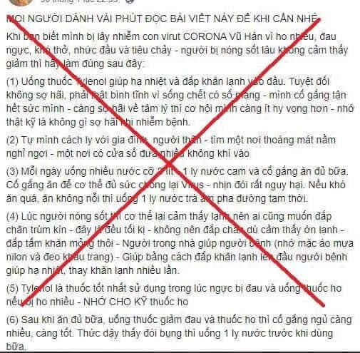 Xử phạt 12,5 triệu đồng nam thanh niên tung tin sai sự thật về cách chữa trị Covid-19