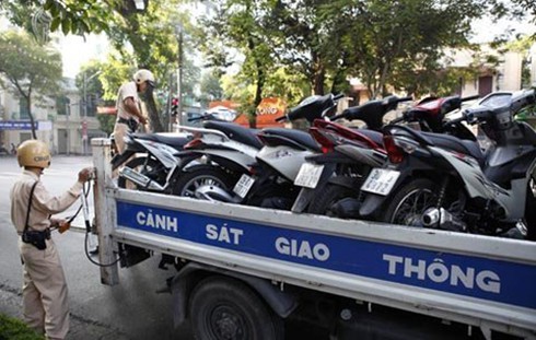 Từ 15, người vi phạm giao thông có thể tự bảo quản xe vi phạm