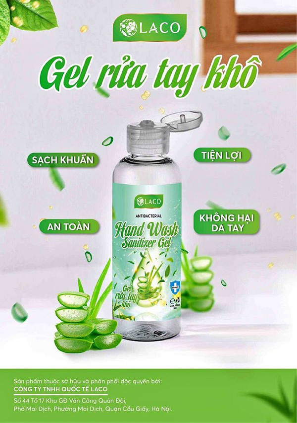 Thu hồi sản phẩm nước rửa tay Hand Wash Sanitizer Gel phân phối bởi Công ty TNHH Quốc tế Laco