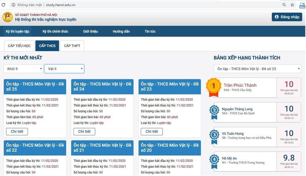 Triển khai hình thức ôn tập trực tuyến cho học sinh lớp 11 và 12 tại Hà Nội