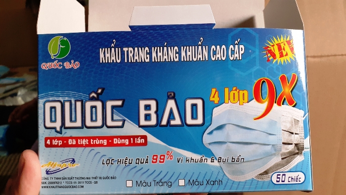 Xử lý nghiêm vi phạm sản xuất khẩu trang của Công ty Quốc Bảo và trách nhiệm của cán bộ QLTT có liên quan
