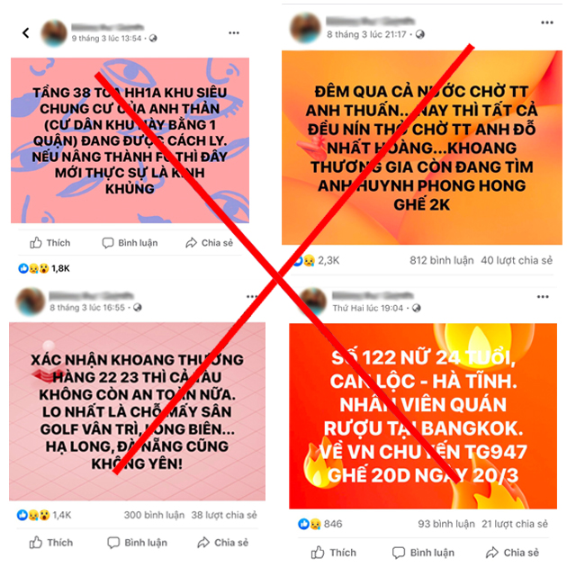 Làm rõ hành vi đăng tải hàng trăm thông tin thất thiệt về dịch bệnh COVID-19 trên Facebook “Đ.N.Q”