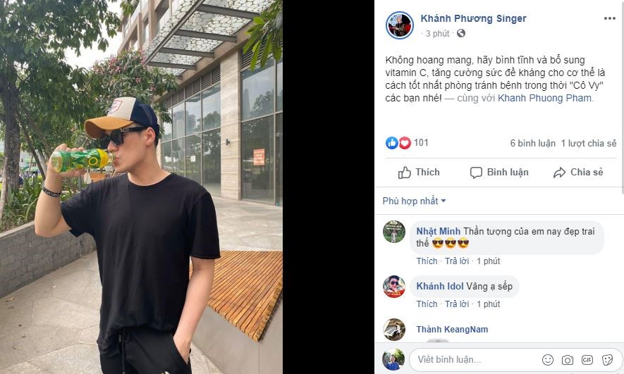 Ca sĩ Khánh Phương làm gì để phòng dịch bệnh