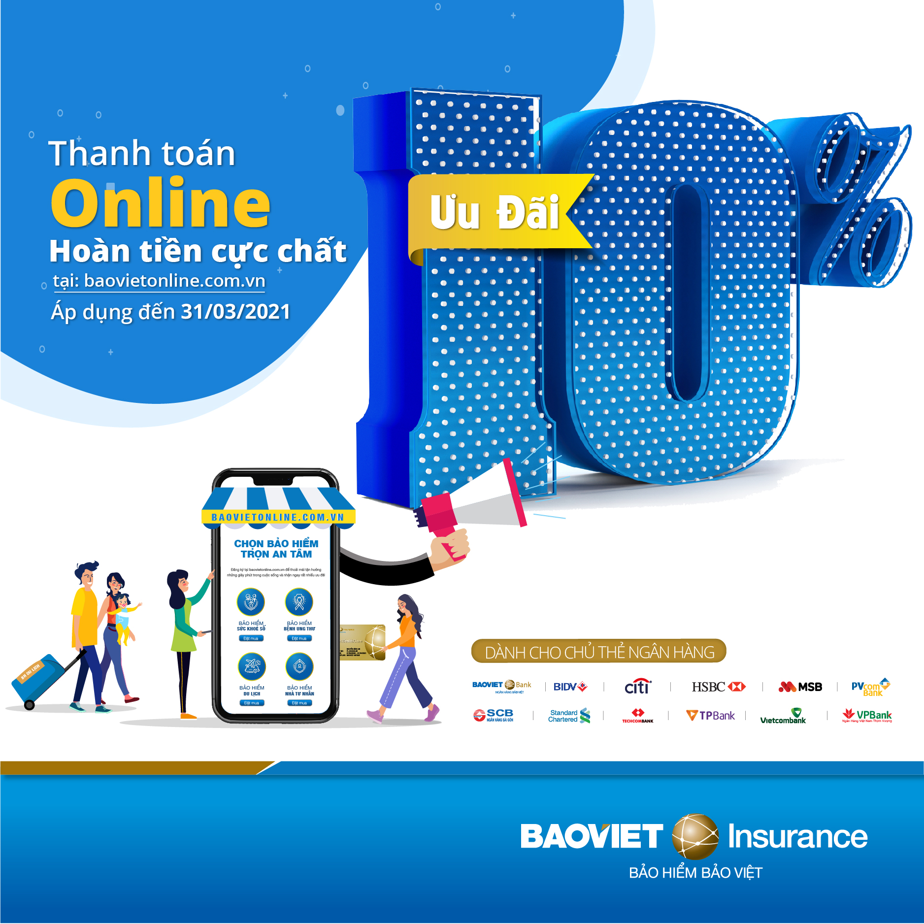 Bảo hiểm Bảo Việt triển khai quyền lợi ưu đãi dành riêng cho chủ thẻ ngân hàng