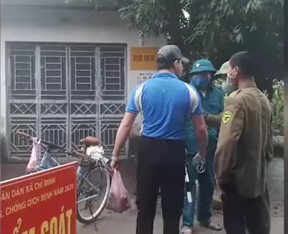 Hải Dương Xử lý người không đeo khẩu trang, xúc phạm, lăng mạ tổ công tác tại chốt kiểm soát dịch bệnh