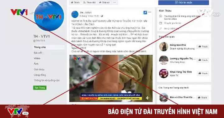 Cảnh giác với thông tin giả mạo VTV trên mạng xã hội
