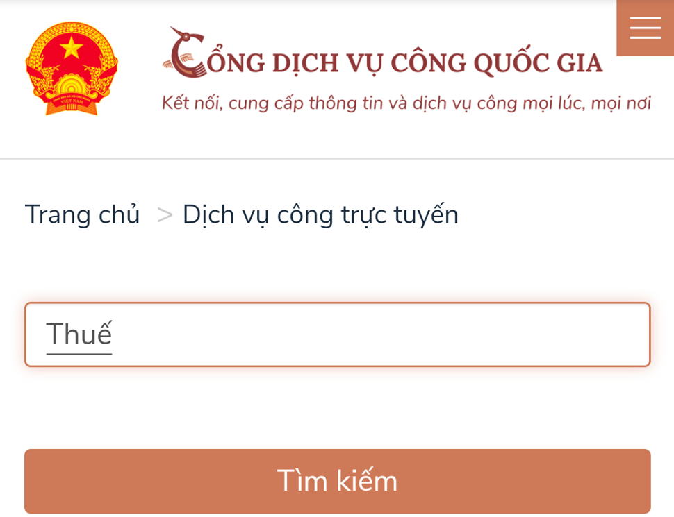 Đã tích hợp 93 thủ tục về thuế trên Cổng dịch vụ công quốc gia