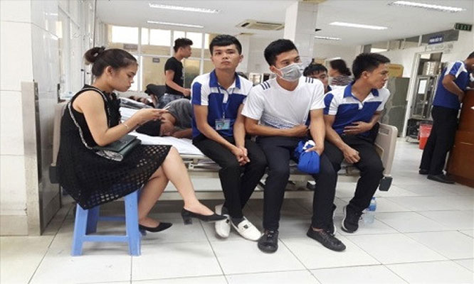 Hàng chục công nhân bị rối loạn tiêu hóa, bếp ăn tại công ty Cao su Inoue Việt Nam 