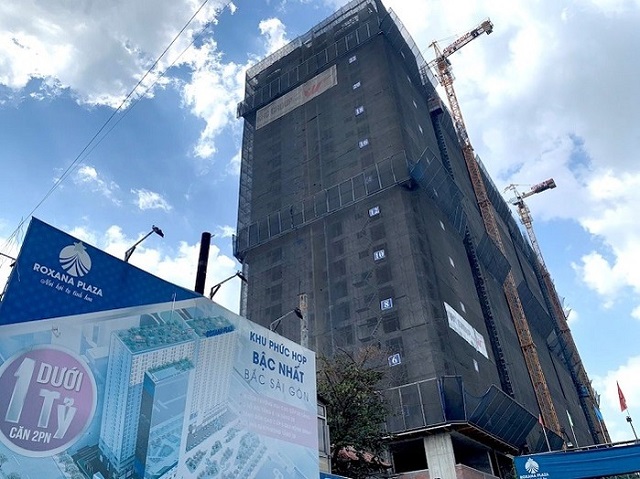Bình Dương Dự án Roxana Plaza bị xử phạt vì xây dựng sai phép