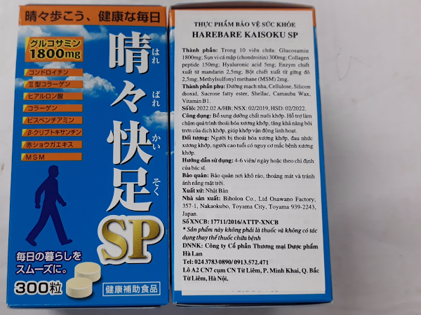 Viên khớp Nhật Bản Harebare Kaisoku SP quảng cáo nổ về công dụng trên một số website là lừa dối NTD
