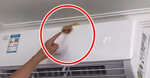 Đặt miếng bọt rửa bát vào phần lỗ thông hơi điều hòa, chiêu thức mới cải thiện chất lượng không khí trong nhà