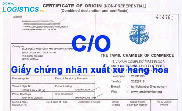 Hướng dẫn kiểm tra thông tin CO trên trang điện tử của nước xuất khẩu
