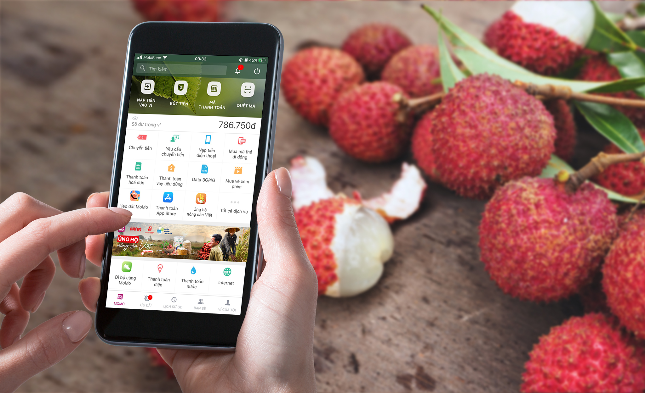 Hơn 7 tấn vải thiều được bán qua ví điện tử  MoMo trong ngày đầu tiên