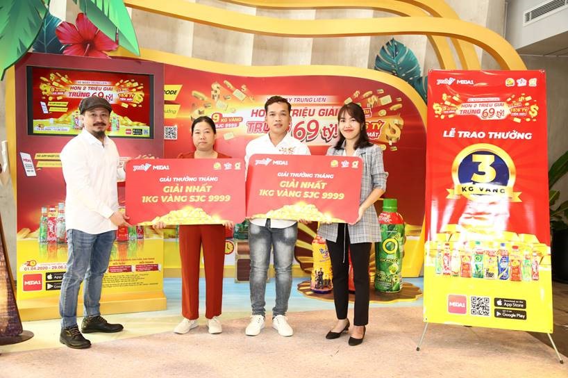 3 ký vàng SJC 9999 đầu tiên trong chương trình “xé nhãn” trên ứng dụng MEGA1 đã tìm thấy chủ nhân