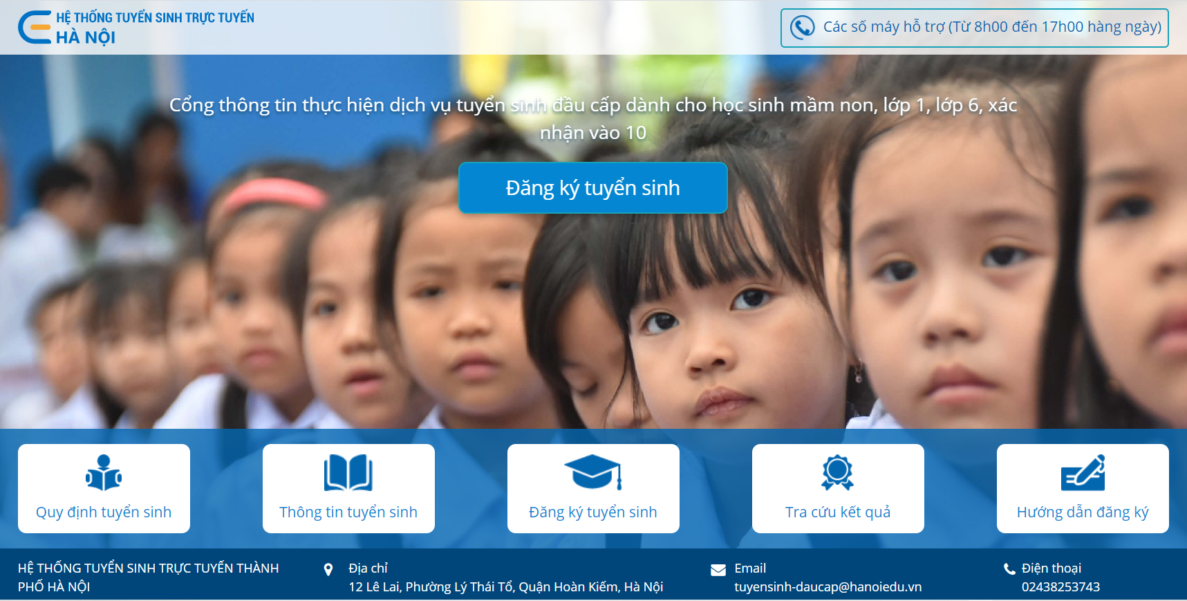 Hà Nội Thử nghiệm đăng ký tuyển sinh đầu cấp trực tuyến từ hôm nay 207