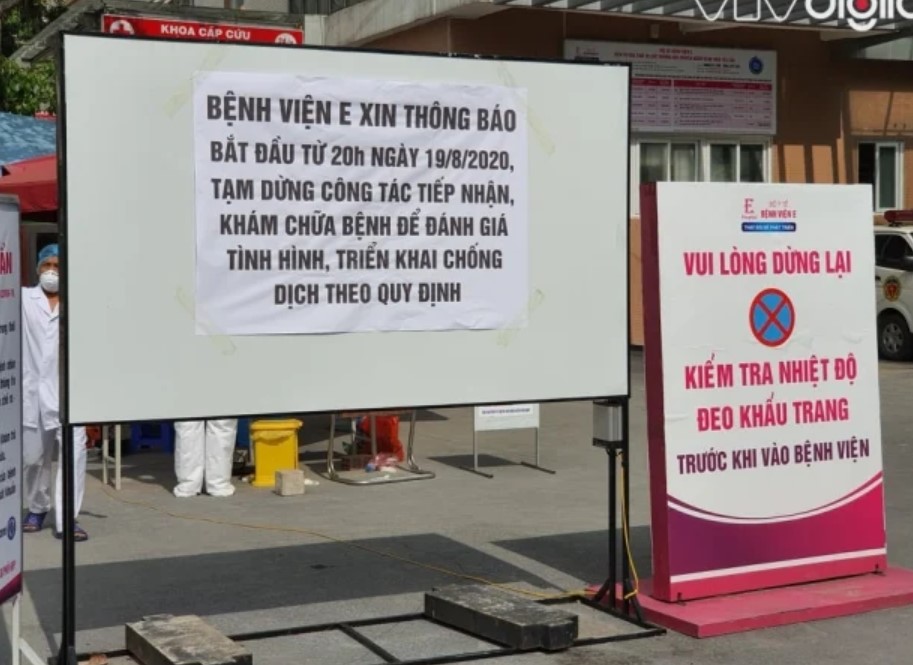 Gần 100 nhân viên y tế Bệnh viện E tiếp xúc gần với ca nhiễm COVID-19 thứ 12 tại Hà Nội