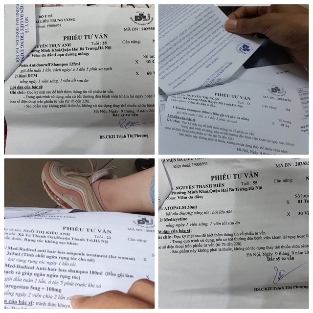 Ai cho phép bác sĩ kẹp TPCN vào đơn thuốc tại Bệnh viện Da liễu Trung ương