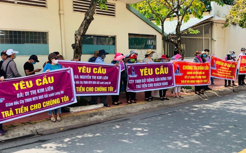 Long An Khởi tố vụ án hình sự về tội lừa đảo chiếm đoạt tài sản tại dự án khu dân cư Hưng Thịnh Cát Tường