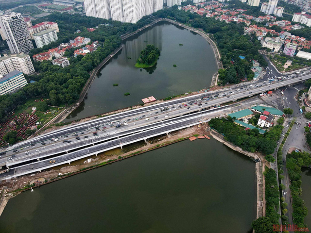  Hôm nay 610. Chính thức thông xe cầu vượt thấp qua hồ Linh Đàm chính đưa vào sử dụng