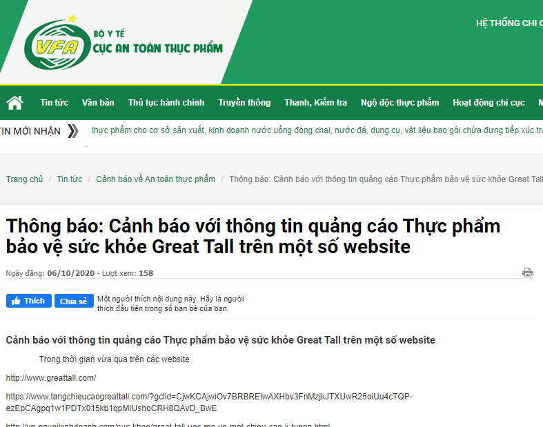 TPBVSK Great Tall “nổ” công dụng  giúp tăng chiều cao cho người hơn 30 tuổi