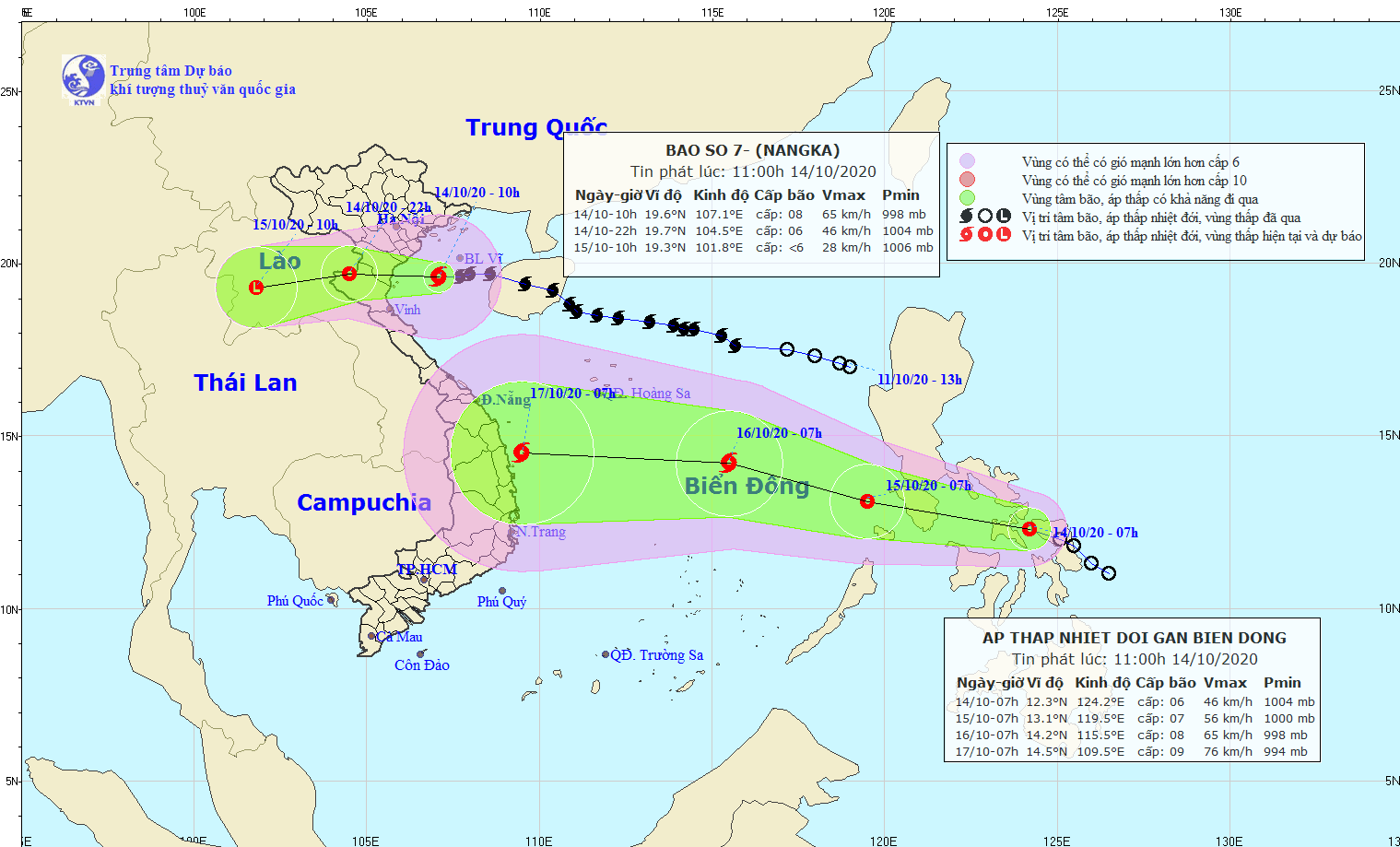 Bão số 7 đã vào vùng biển Thái Bình - Nghệ An