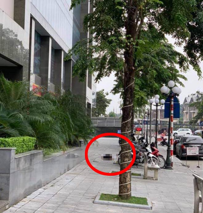 Nóng Hà Nội một phụ nữ rơi từ tầng cao chung cư Gemek Tower 1 xuống đất tử vong