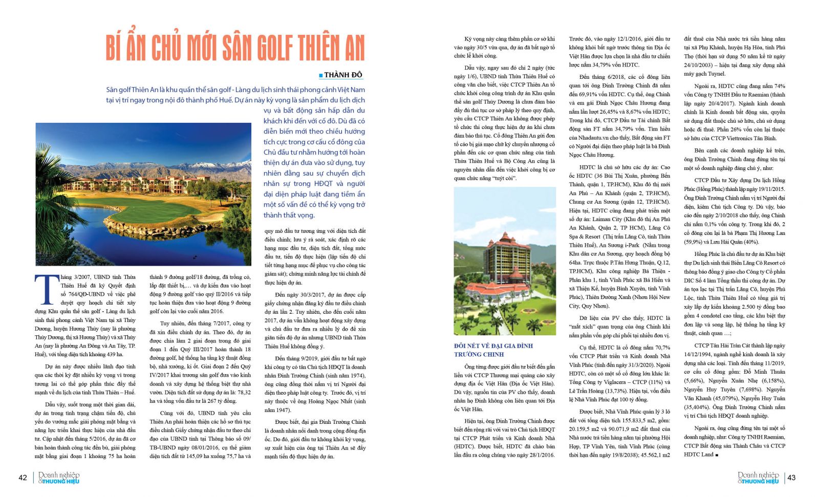 Bí ẩn chủ mới sân golf Thiên An