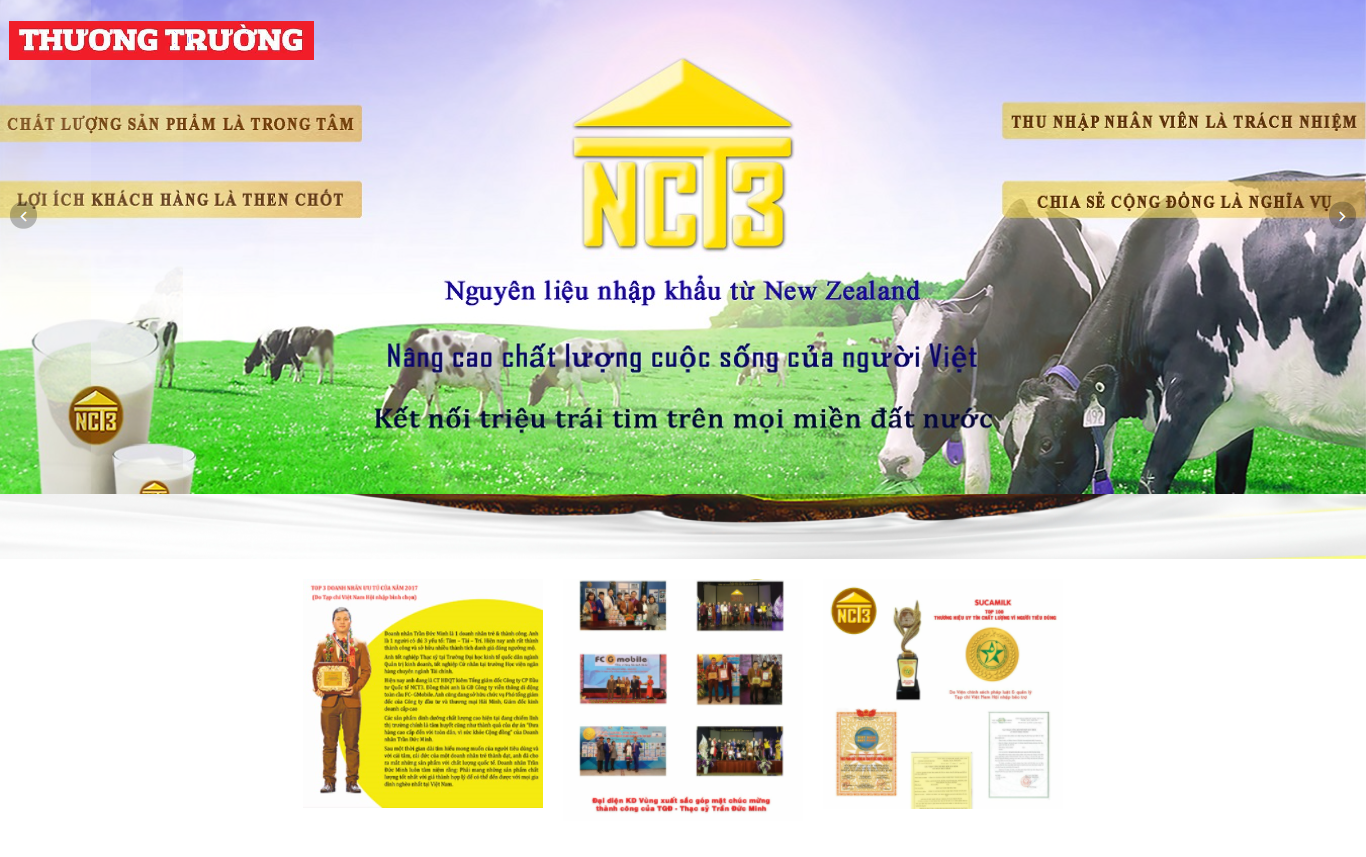 Cần làm rõ xuất xứ thực phẩm dinh dưỡng Sucamilk được quảng cáo nguyên liệu nhập khẩu New Zealand của Công ty CP Đầu tư quốc tế NCT3