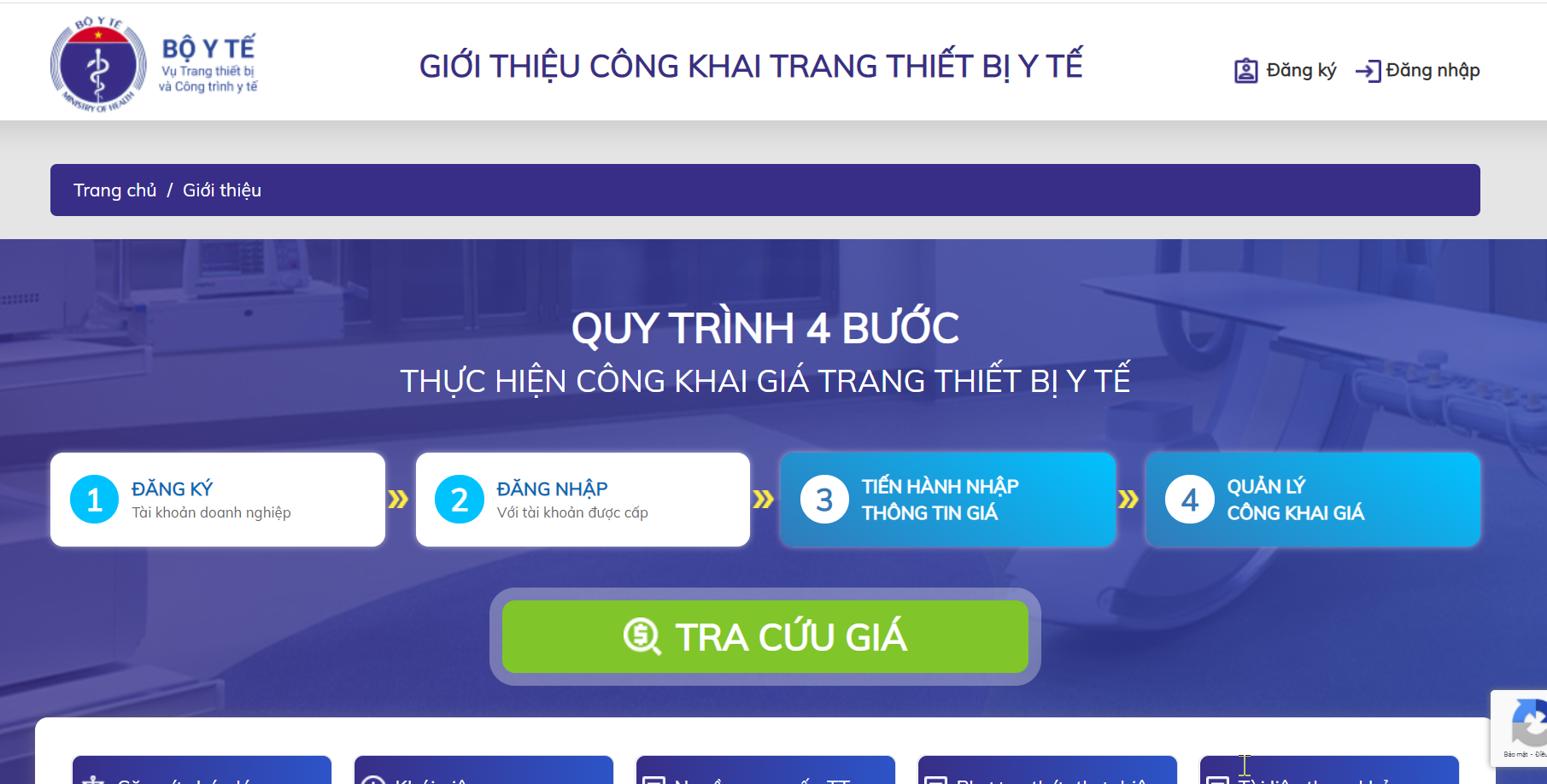 Hơn 16.000 thiết bị đã được công khai giá trên Cổng công khai giá trang thiết bị y tế