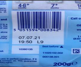 Thu hồi sản phẩm Bột ngũ cốc Aptamil Multigrain Banana and Berry Cereal 7+ months