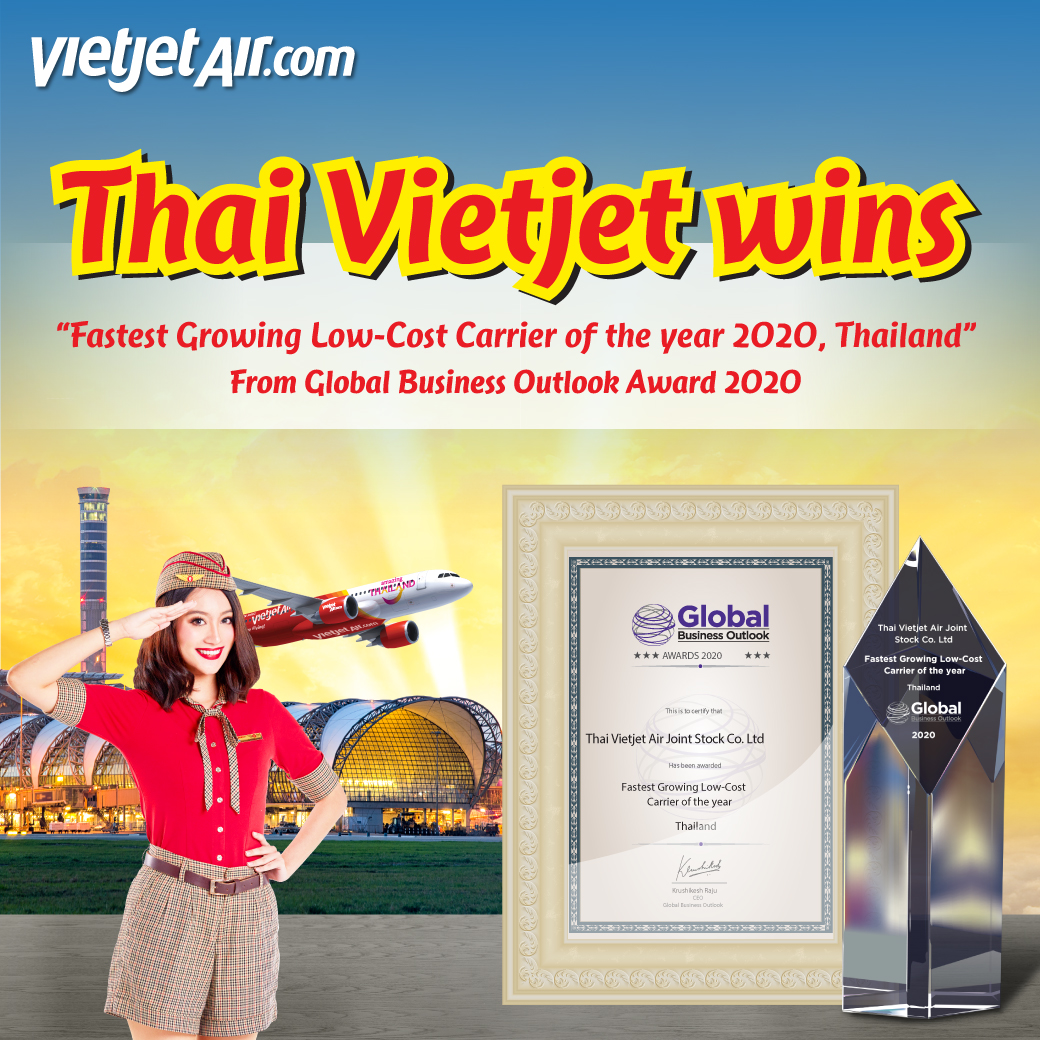 Tăng trưởng thần tốc, Vietjet Thái Lan được truyền thông quốc tế vinh danh