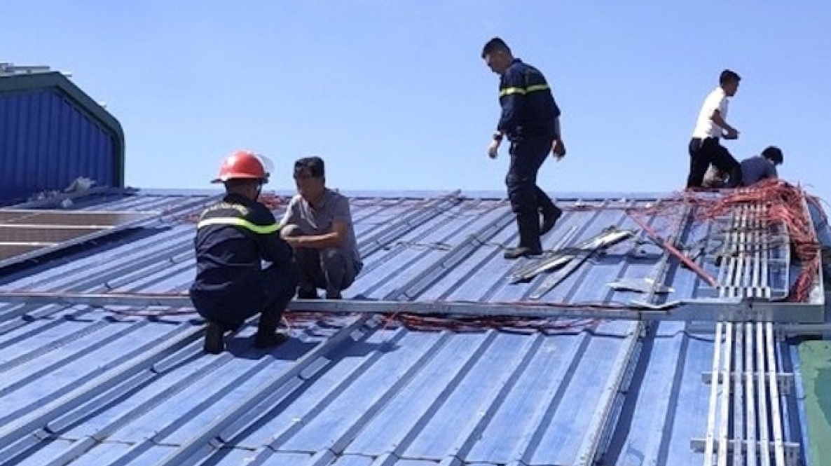 Gia Lai Hệ thống điện năng lượng mặt trời áp mái bất ngờ bốc cháy