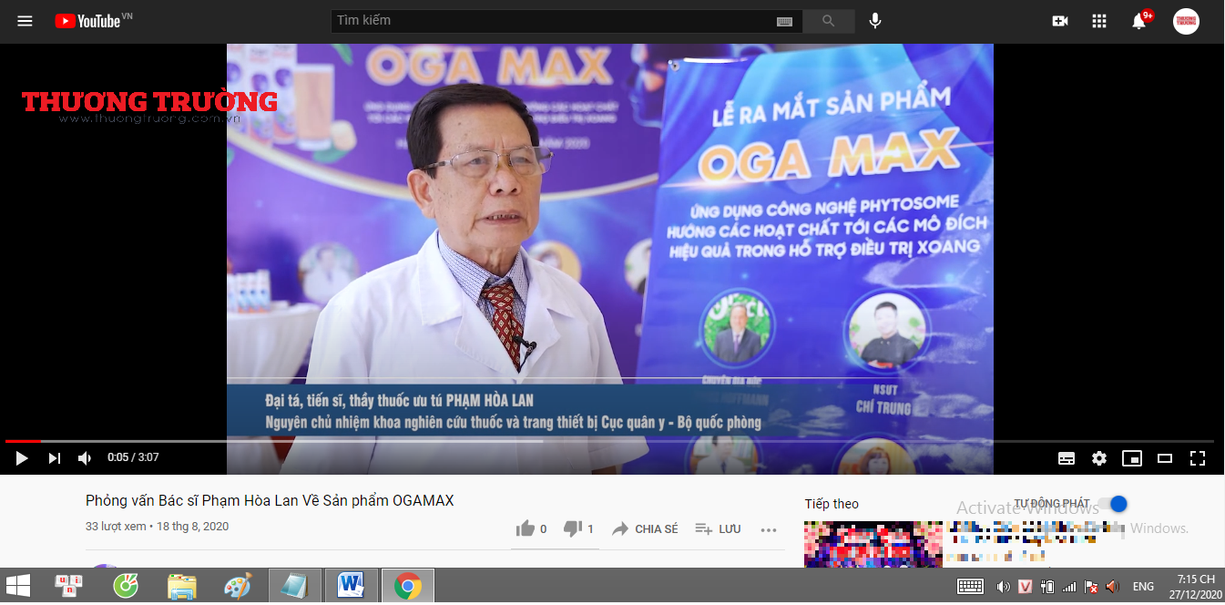 Viên sủi Oga max được ‘tung hô’ là sản phẩm điều trị viêm xoang số 1 Việt Nam