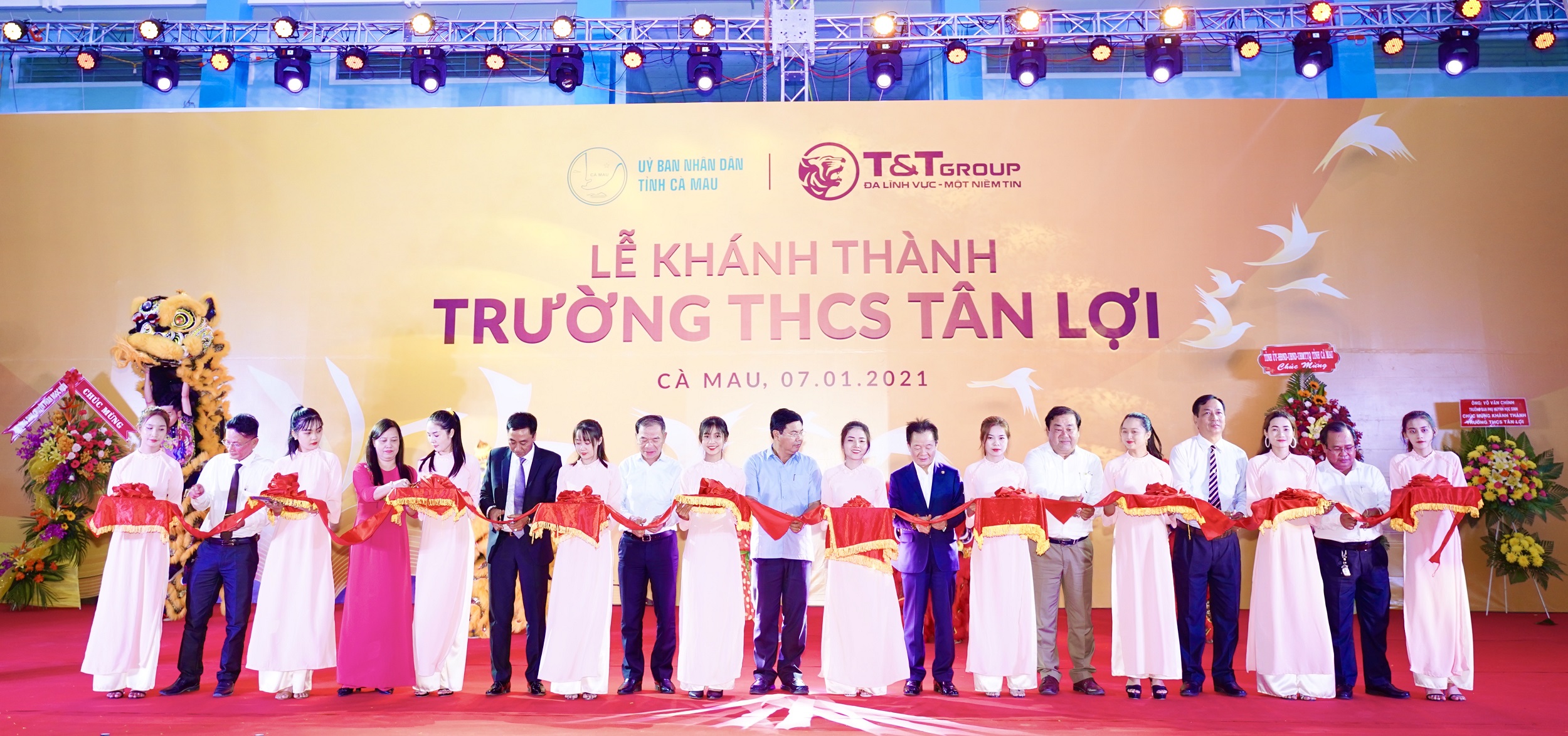 Tập đoàn TT Group tài trợ xây dựng trường học tại tỉnh Cà Mau