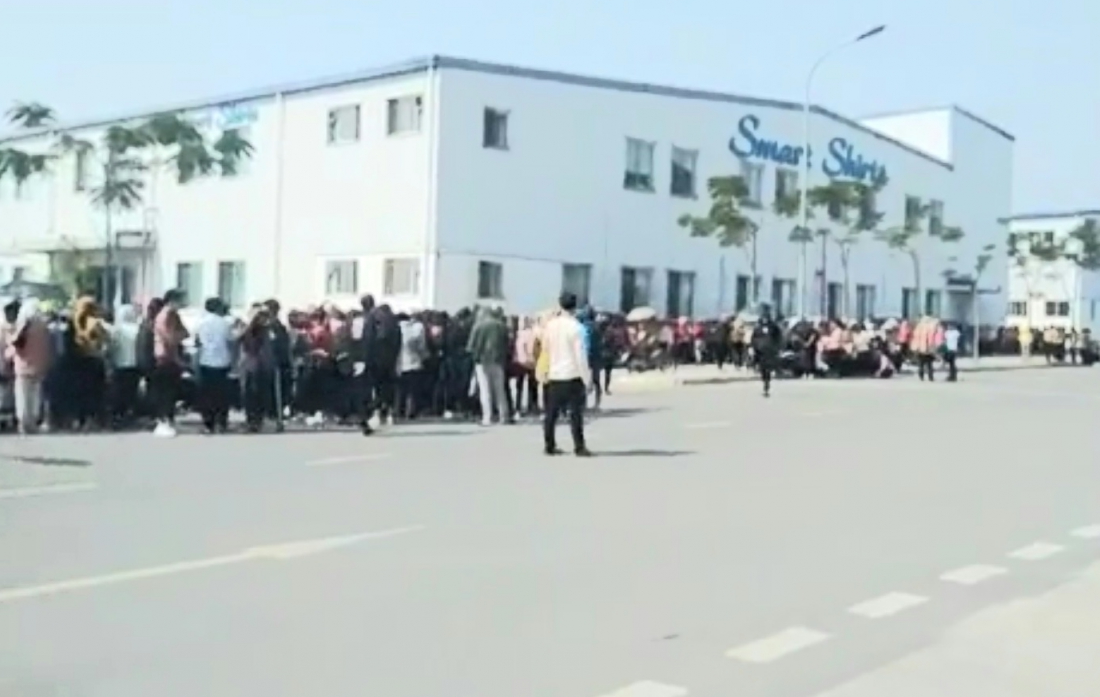 Nam Định Công nhân Công ty Smart Shirts trở lại làm việc khi được cam kết hưởng tháng lương thứ 13