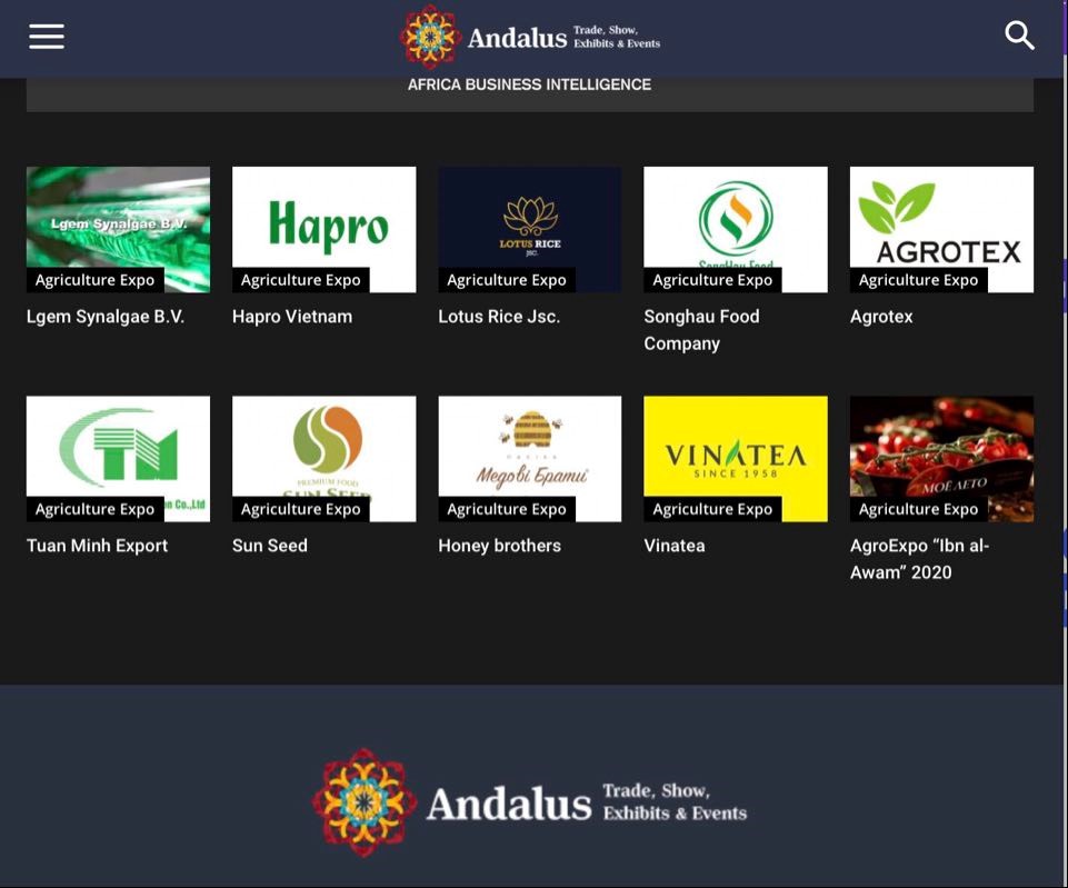 Mời tham gia Triển lãm quốc tế trực tuyến về nông sản và nuôi trồng thủy sản tại Algeria