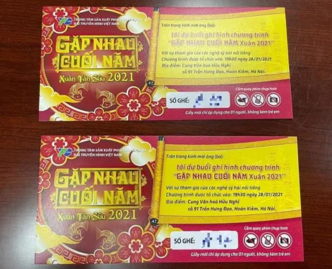 Giá vé Táo Quân 2021 lên đến cả chục triệu đồngcặp trên chợ mạng